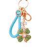Four Clover Leaves Keychain Bag Decoration Fashion Cars Metal Pendant Gifts