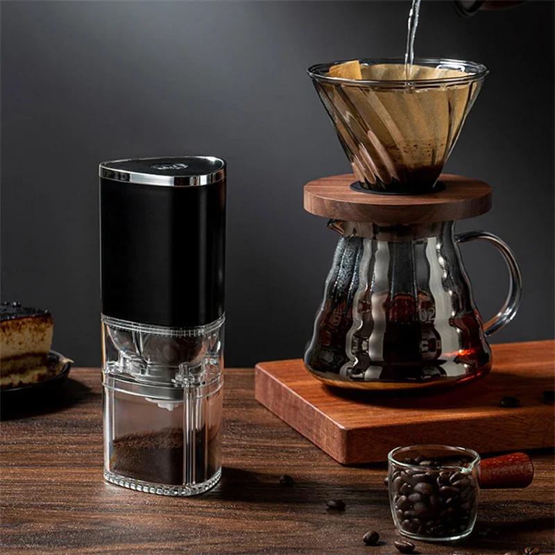 1Pcs Electric Coffee Grinder Type-C USB Charge Small Hand for Home Use Coffee Bean Grinder Ceramic Grinding Core Pulverizer