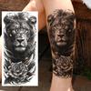 1 Sheet Bravery Tiger Temporary Tattoos For Men Adults Women Waterproof Fake Tattoo Sticker Disposable Washable Tatoo Decoration