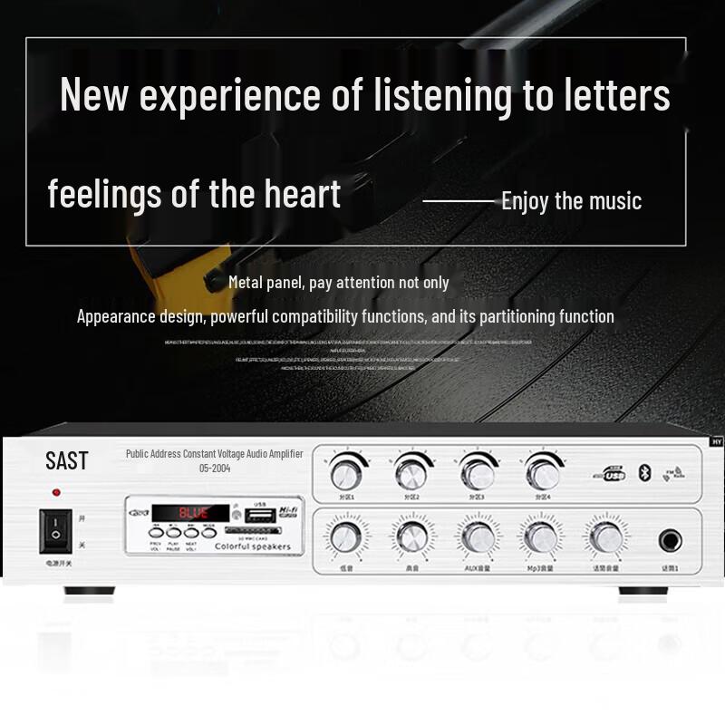 SAST D5-200A Constant Voltage Public Broadcasting Amplifier