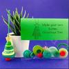 DIY Christmas Button Decoration Craft Kit - Snowman, Santa Claus, and Angel Figures with Button Hats,Easy-to-Hang Tree Ornaments