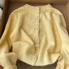Womens Long Sleeve Knit Cardigan Sweater With Bow Detail Soft Cozy Casual Open Front Top In Solid Color