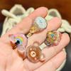 1pcs Shoelace Decorative Clip Children's Bling Glitter Princess Ice Cream Rainbow Shoe Buckle Removable Shoe Charms Decorations
