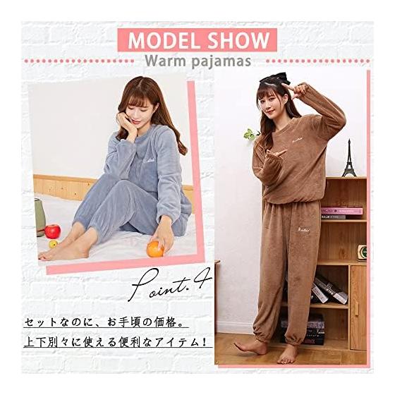 [YUESUO] Room Wear, Women's Pajamas, Fluffy, Top and Bottom Set, Winter Setup, Warm Fleece, Cute, Loungewear, Long Pants, Tops, 2 Piece Set,