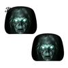 Anti-fouling Car Seat Protectors 2Pcs Ghost Face Headrest Covers, Halloween Horror Decorations, Easy Installation Sleeves Universal Fit Washable