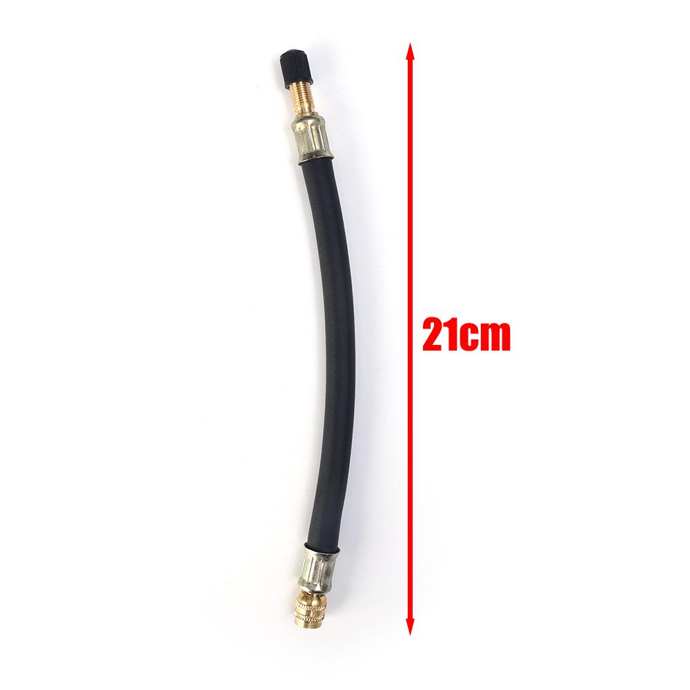 10/15/21cm Flexible Rubber Tyre Valve Inflatable Rubber Hose Twin Wheel Lorry Van Bus Valve Stems Extensions Tube Adapter