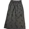 Damen Hochtaillierter Jacquard-Rock mit Quasten, Frühjahr 2025: Schlankmachender, drapierter, gerader Schnitt im neuen chinesischen Stil