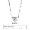 Stainless Steel Heart Letter Necklace 26 Letter Love Necklace, Quanxi Water Jewelry Pn-1670