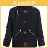Michael Jackson Dark Style Performance Jacket With Polyester Material For Stage And Party Wear