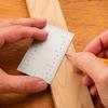 1/2Pcs Woodworking Rulers Compact Design Portable Multifunctional Durable Stainless Square Edged Precision