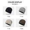 Metal Label Small Pile Hat Seasonal Cold Protection Confinement Hat Warm Ear Protection Big Head Circumference Showing Face Small Pullover Hat