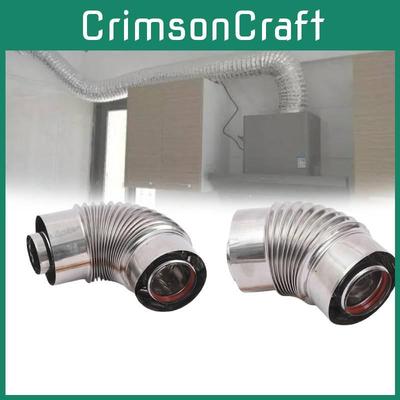 Stainless Telescopic Steel Exhaust Pipe Kitchen Ventilation Thickened Exhaust