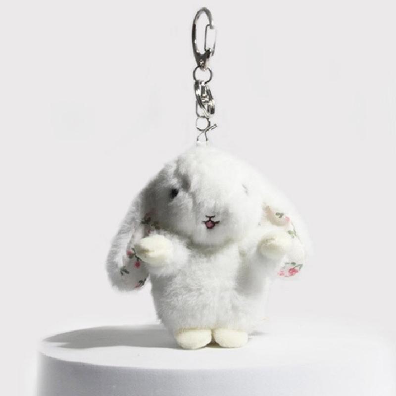 Soft Plush Rabbit Doll Keychain Lovely Doll Charm Colorful Keychain Accessory Suitable for Girls and Adults Present
