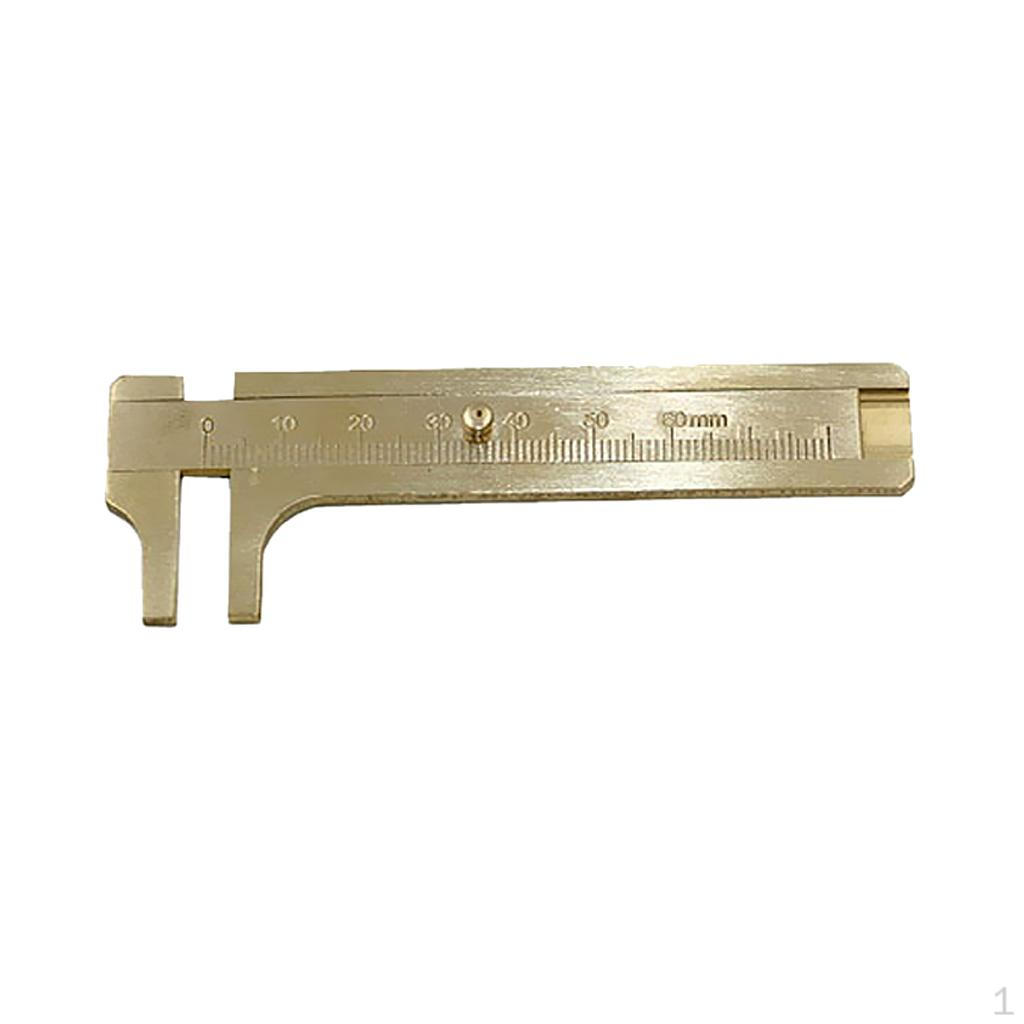 Measurement Tool Brass Sliding Vernier 80mm Single Scale