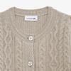 [Lacoste] Women's Cable Crop Cardigan AF789E-55N02S