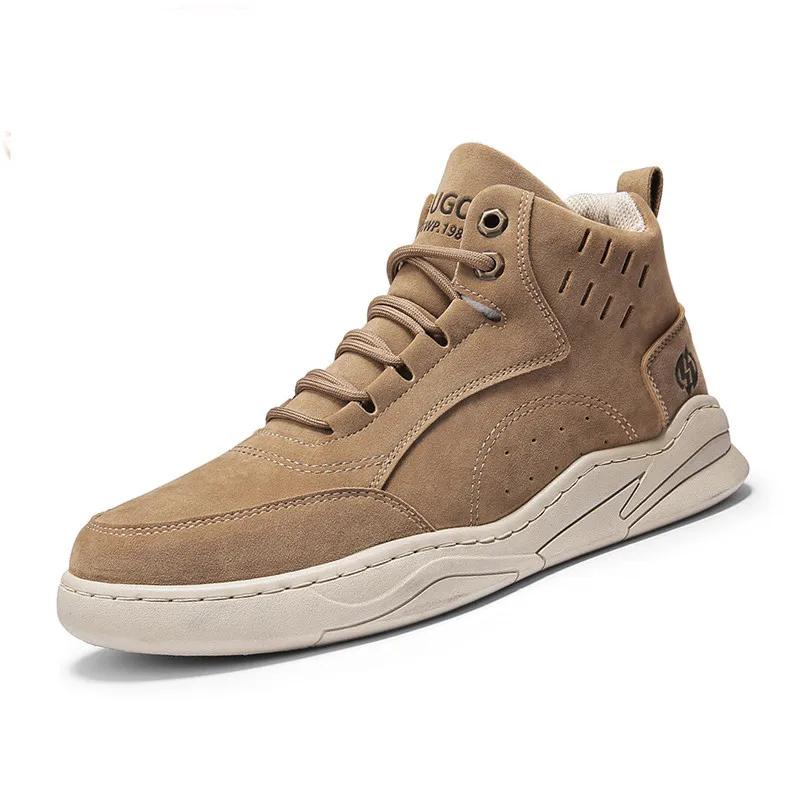 High Top Men Fashion Casual Anti-slip Sneakers Flat Ankle Boots Male Outdoor Wear-resistant Sport Short Shoes Boots for Men