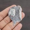 Natural K2 Jasper Gemstone 925 Sterling Silver Jewelry Designer Pendant 2.09" AJP-2408