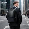 Bopai Men's Genuine Leather Business Laptop Backpack