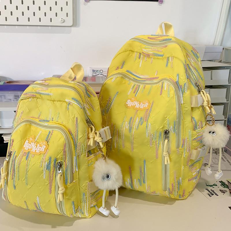 Schulranzen für Kinder Grundschüler Mädchen Junior High School Schüler College-Studenten Buchstaben-Rucksack