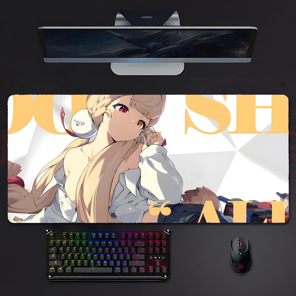 Game Futuristic ZZenless Zone Zero Mouse Pad Large Gaming Mousepad With Stitched Edges Thickened Desk Mat Pc