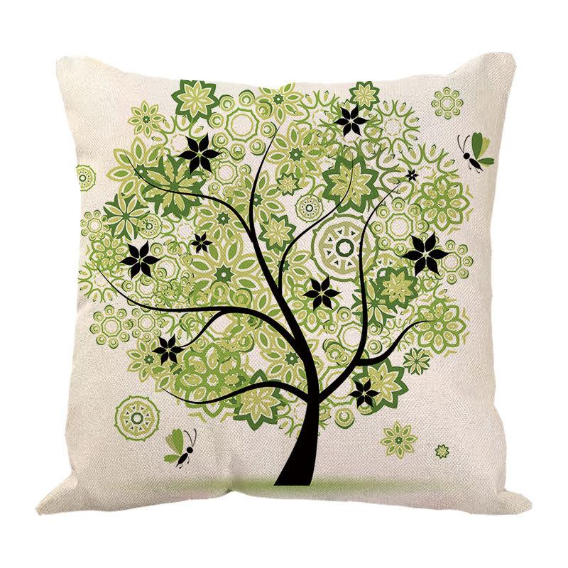 Money Tree Pillow Pillow Case Home Ornament Supplies Nordic Tree Flower Pillow Case Design Sofa Cushion Cushion Cover