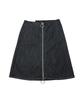 Pipilapin Women'S Zipper Denim Skirt Indigo / Fs0Wds01F65
