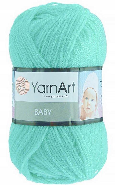 Yarnart Baby 856 150 Pale Mint Green Yarn