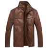 Haining fur integrated leather jacket men's jacket PU leather middle-aged men's coat season dad outfit