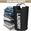 Extra Large Foldable Laundry Basket Waterproof Basket with Padded Handles 90L Collapsible Storage Bin for Bathroom Laundry Room