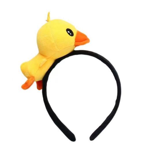 

Обруч для волос с изображением маленькой желтой утки, забавный декор в виде животных, детская повязка на голову, заколка для волос для девочек, детский подарок A