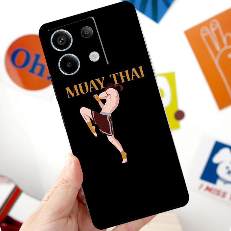 Muay Thai Fight Boxing Funda For Xiaomi Redmi Note 14 Pro 10 11 12 13 Pro 11S 12S Case For Redmi 15 14C 12C 10C 13C