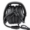 5th Gen Chip Tactical Headset HD-09 Over-Ear Pickup Noise Cancelling Headphones ABS+Sound Insulation Cotton Outdoor Shooting Hunting Military