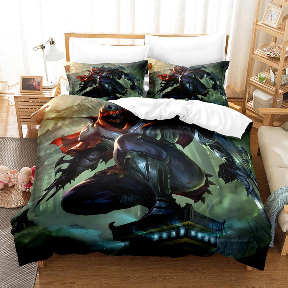 Hot Sale ZED Themed Bedding Set Soft Touch Quilt Cover And Double Pillowcases Daily Home Rest Bed Cover Accessories