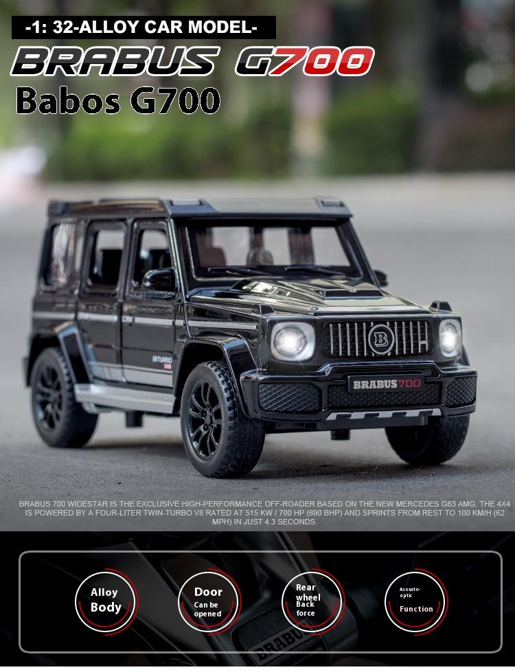 1/32 G700 Legierung Auto Modell Simulation Spielzeug Diecast Fahrzeuge Geländewagen SUV Mit Sound N Licht Sammlerstück Kindergeschenk 1/32 G700 Legierung