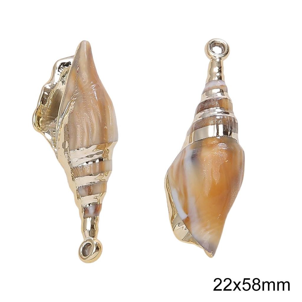 1-10Pcs Acrylic Imitation Shell Pendant For DIY Necklace Bracelet Earrings Jewelry Making Craft Accessories