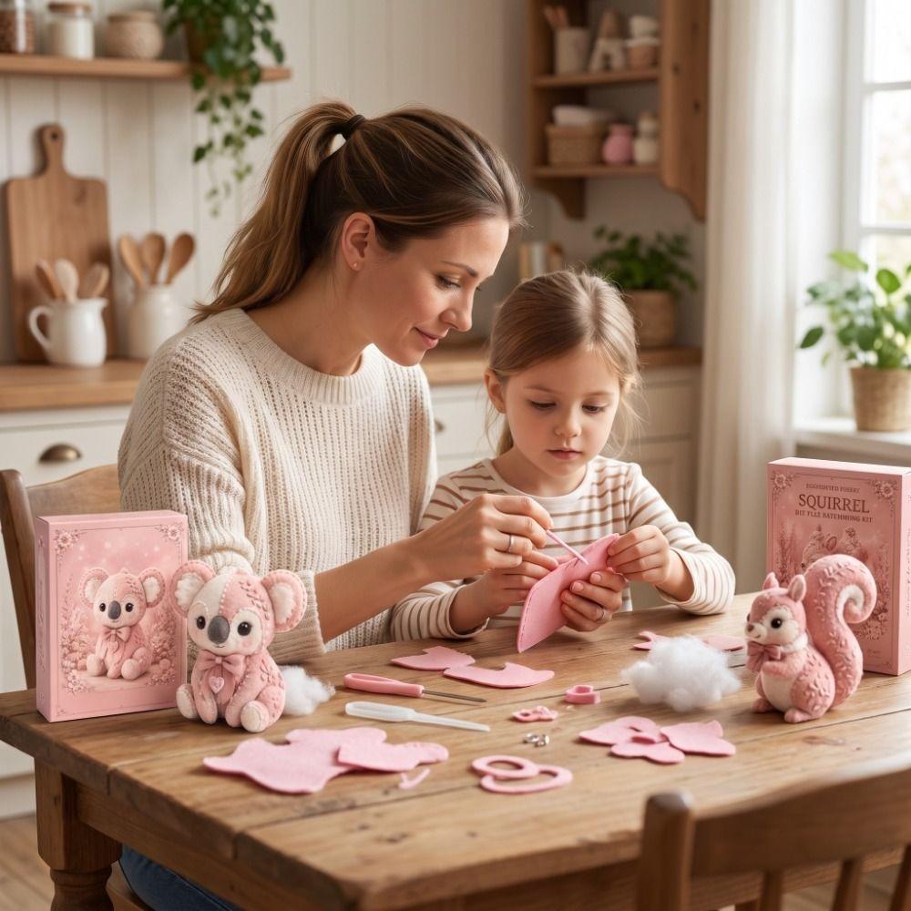 Handmade Animals DIY Sewing Kit Sheep Material Pack Craft Kit Animal Sewing