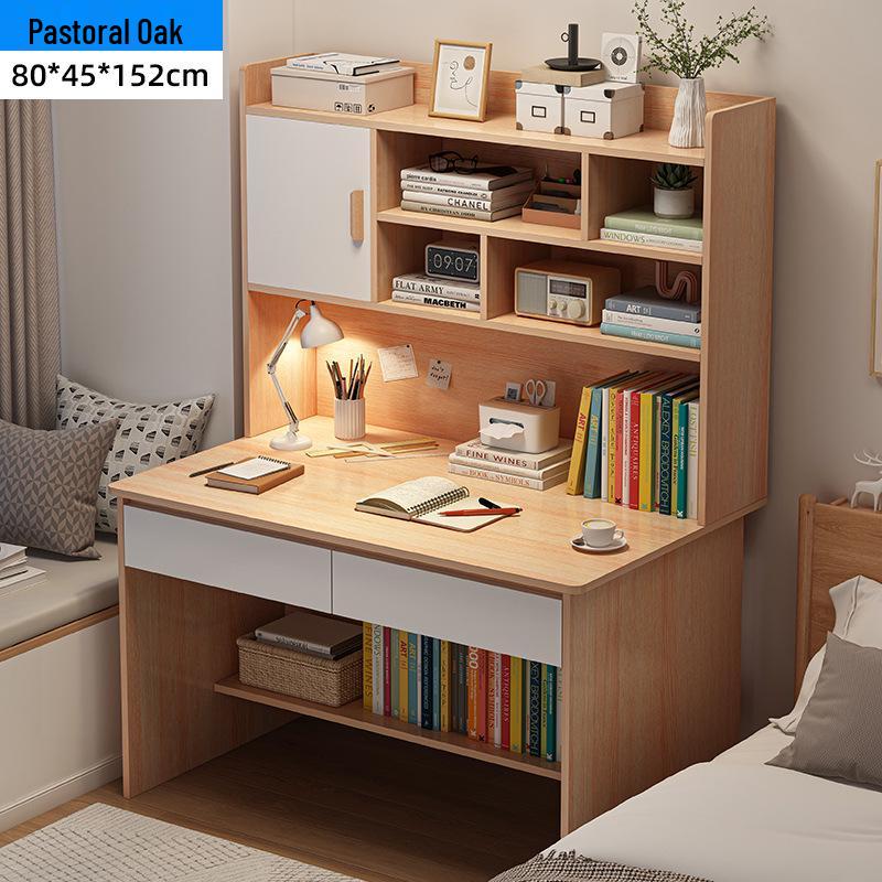 Modern Computer Desk with Bookshelf & Storage for Home, Office, Bedroom & Study Room