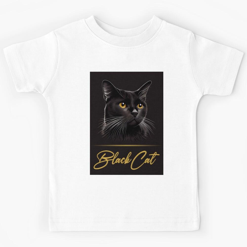 Black Cat Kids T-Shirt 150
