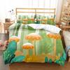 Mushroom Duvet Cover Collection Microfiber Wild Plants Flowers Bedding Collection Nature Botanical Animal Comforter Cover Single Queen Size
