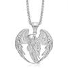 European and American Cross-border New Hip-hop Jewelry, Exquisite Large Reaper Sickle Wing Pendant Necklace