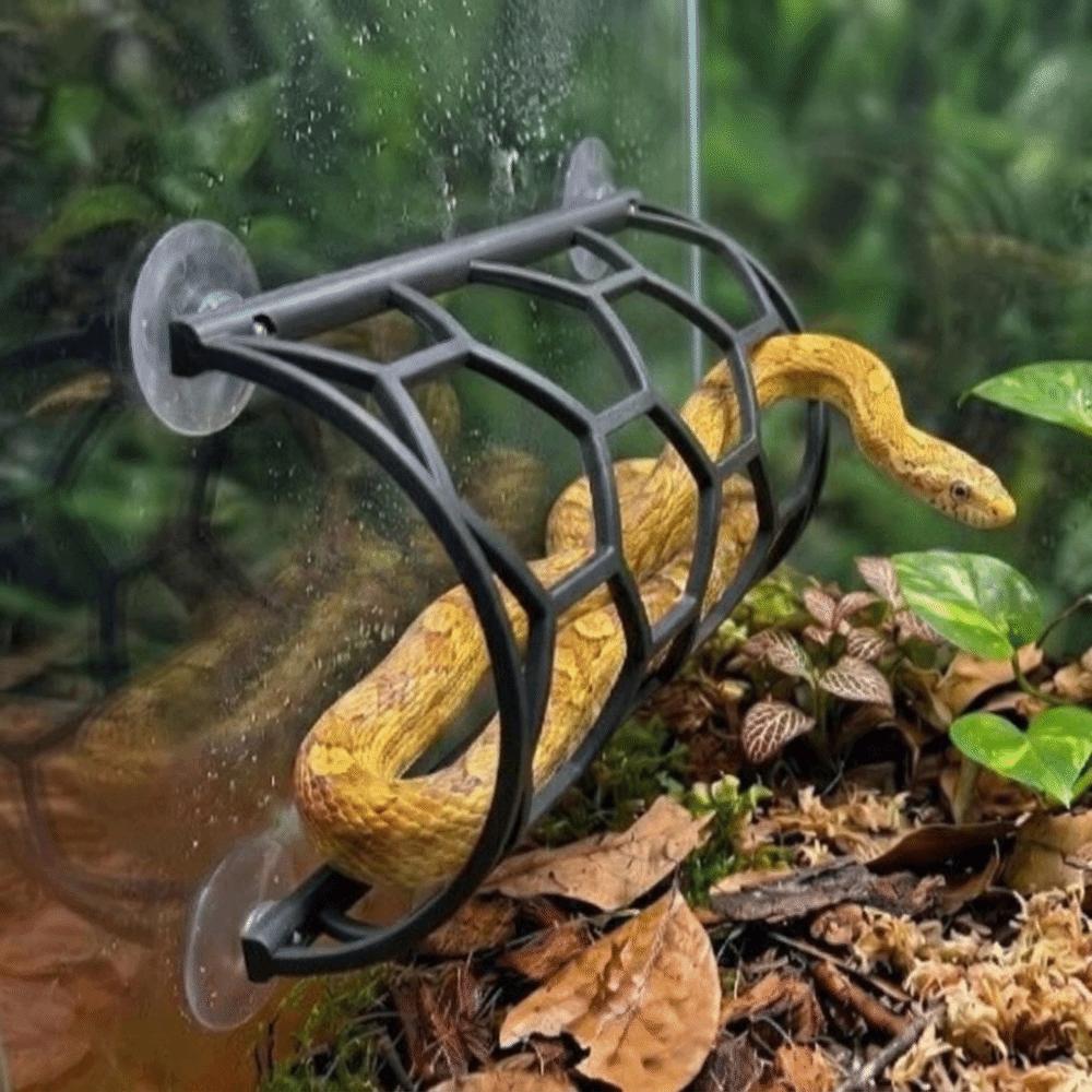 Plastic Reptile Climbing Shelf Honeycomb Design Lizard Toy Tunnel Reptile Hiding Cave Vivarium