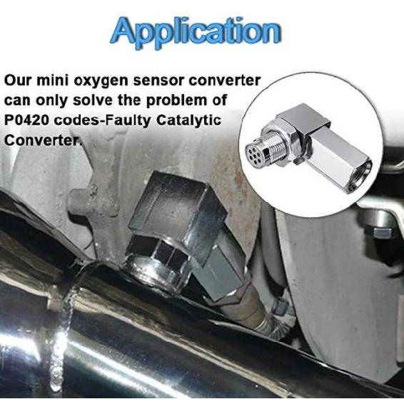 90-Degree / 135-Degree Automotive O2 Sensor M18x1.5 Connector Series Stainless Steel Universal Automotive Parts