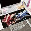 Stitched Edges Gaming Mouse Pad Cool Red Vs Blue Anime Sword Fight Print Nonslip Desk Mat for PC Gamer  Daily Use