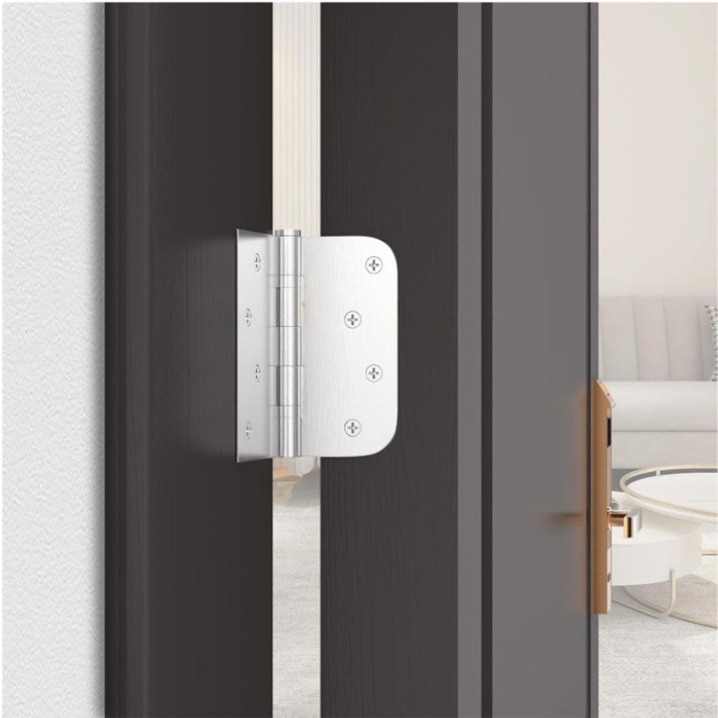 Stainless Steel Mute Hinge Room Door 3.5Inch Bearings Hinges Thick Heavy Doors Strong Load Bearing Gemel Furniture Hardware