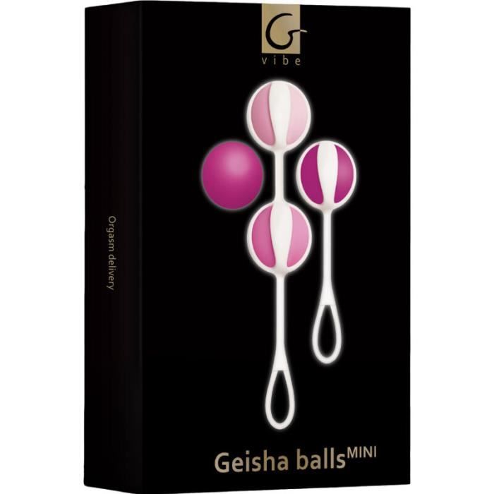 Boules de Geisha - G-VIBE - Mini Violet - Lot de 4 - Silicone - Exercices de Kegel