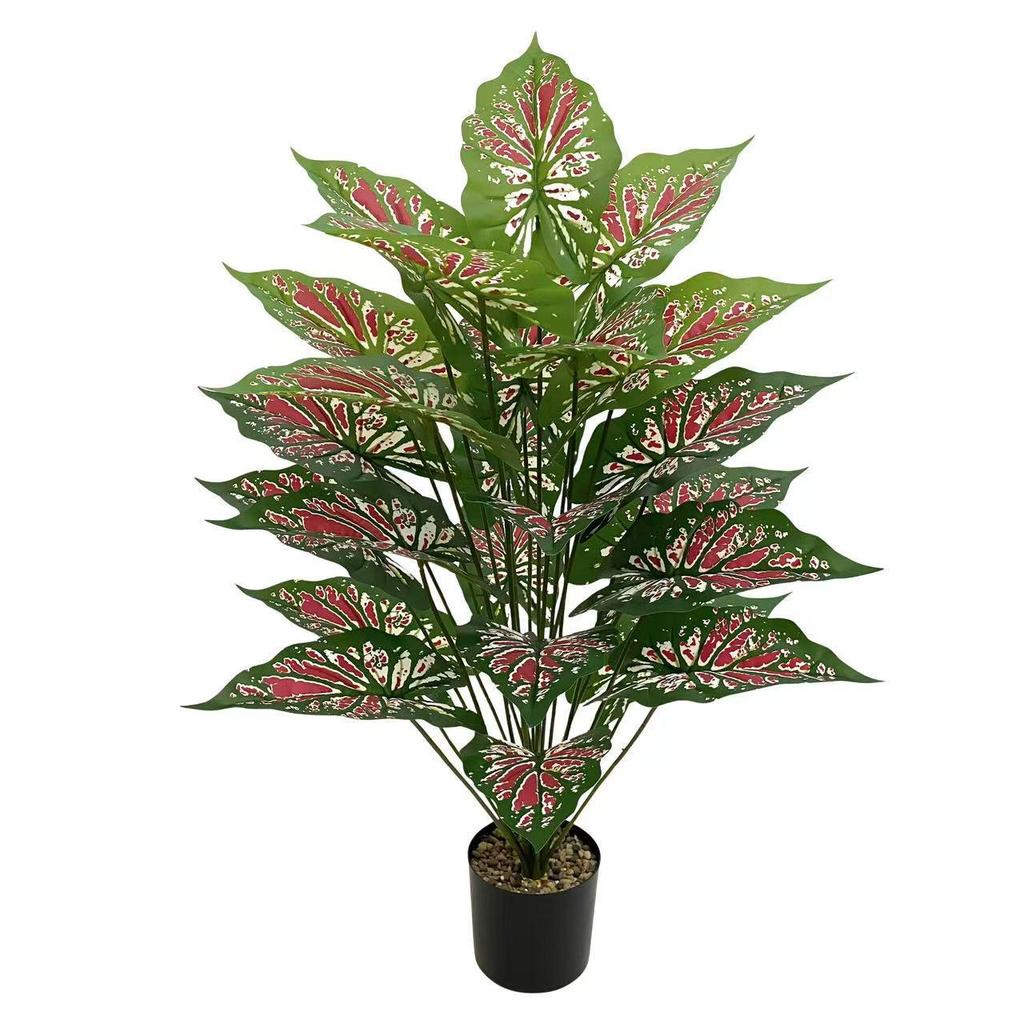 Nordic Style Taro Leaf Green Plant for Home Decor and Garden Landscaping