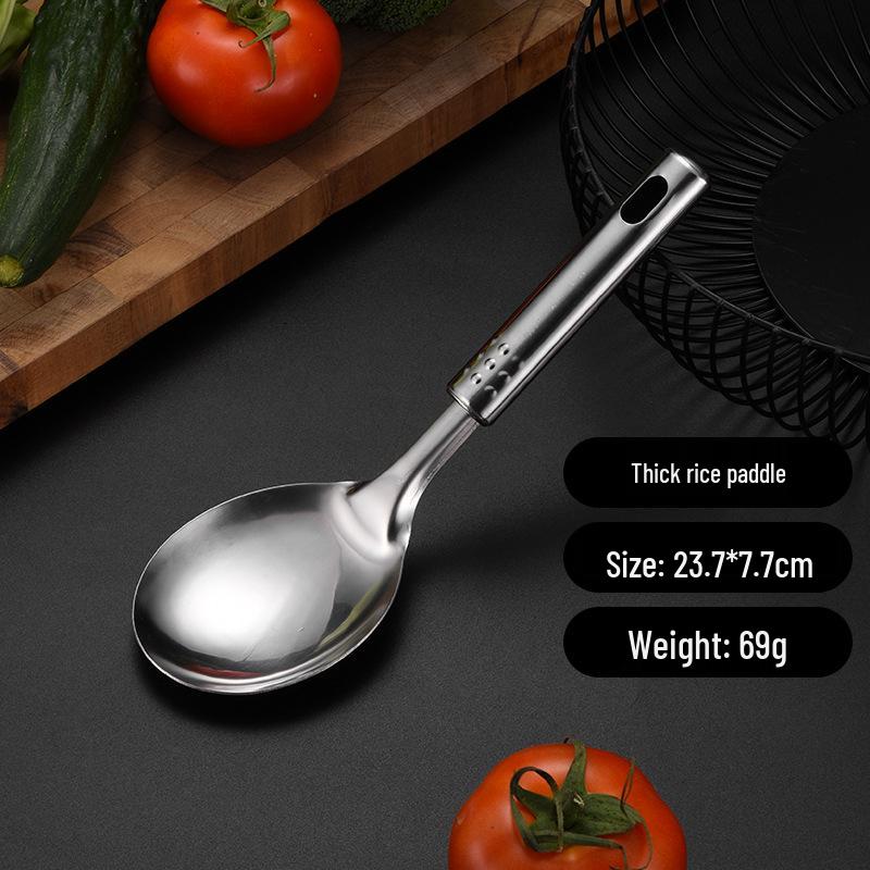 Stainless Steel Cookware Set: 1mm Thick, Includes Spatula, Frying Pan, Ladle, Nine Beads Design, Custom Logo Optional