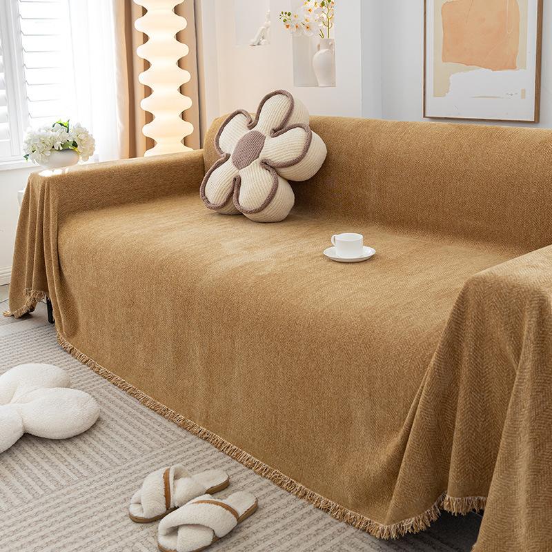 Chenille Sofa Towel Soft And Comfortable Air Conditioning Blanket Sofa Decorative Cover Four Seasons Universal Couch Cushion