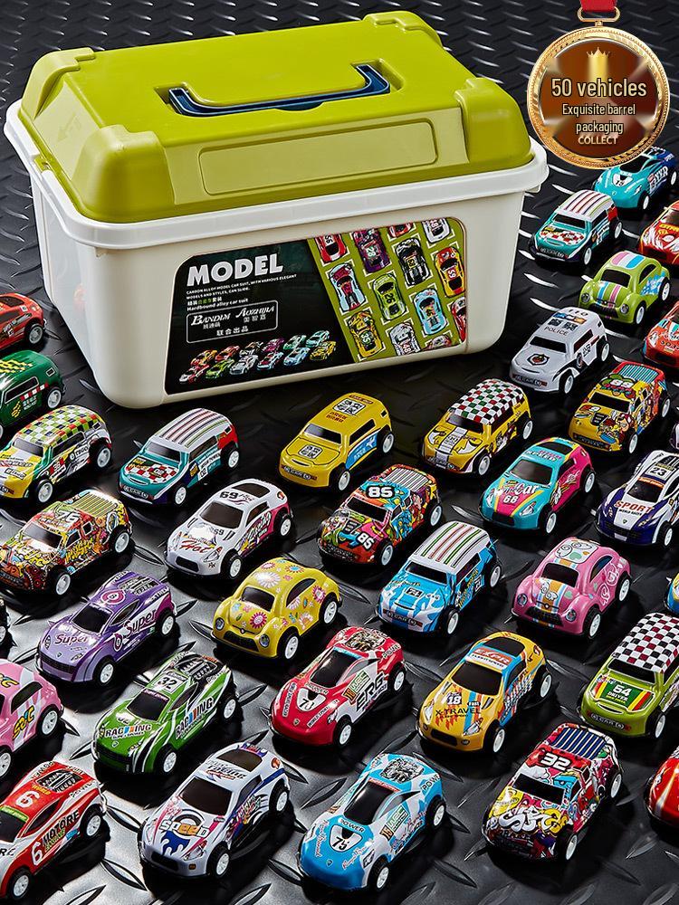 Pull-back Tin Alloy Small Car Toy - Popular on Douyin