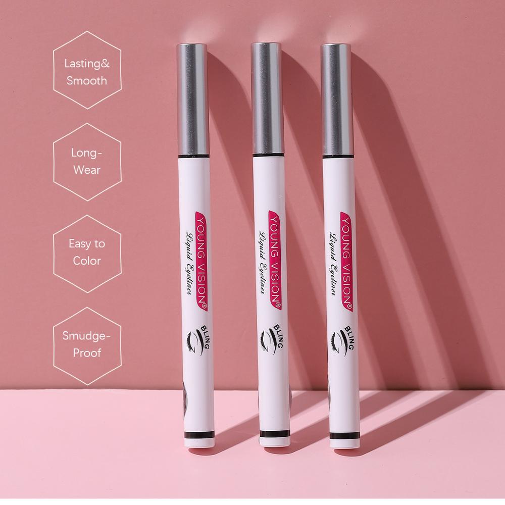 Eyeliner impermeabile a 5 colori Trucco Cosmetici di bellezza Eyeliner a lunga durata Ombretto Strumento per il trucco Non facile da sbavare Eyeliner